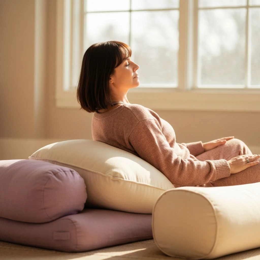 Gentle yoga practice during menstruation