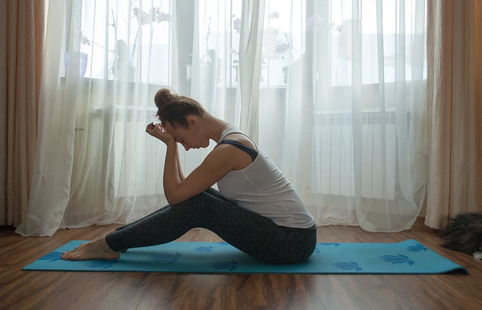 Relaxing yoga positions for menstrual comfort